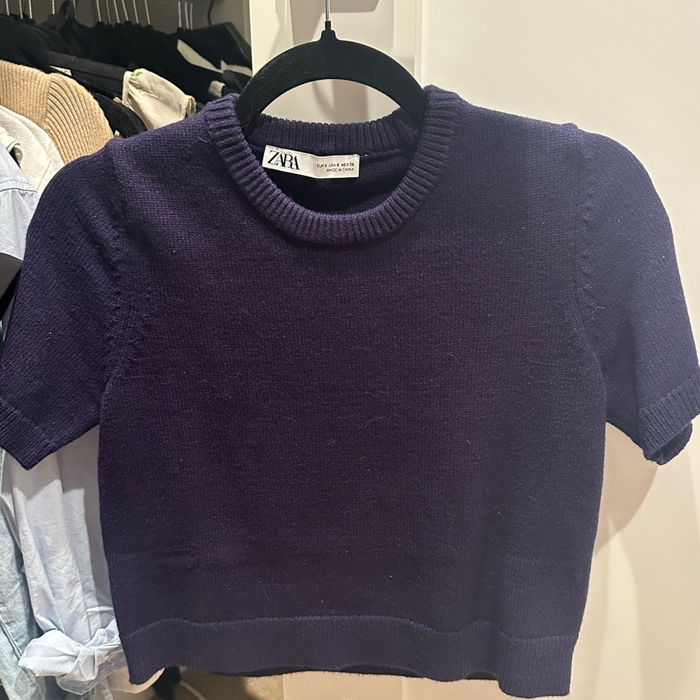 Zara Kids Purple Knit Top